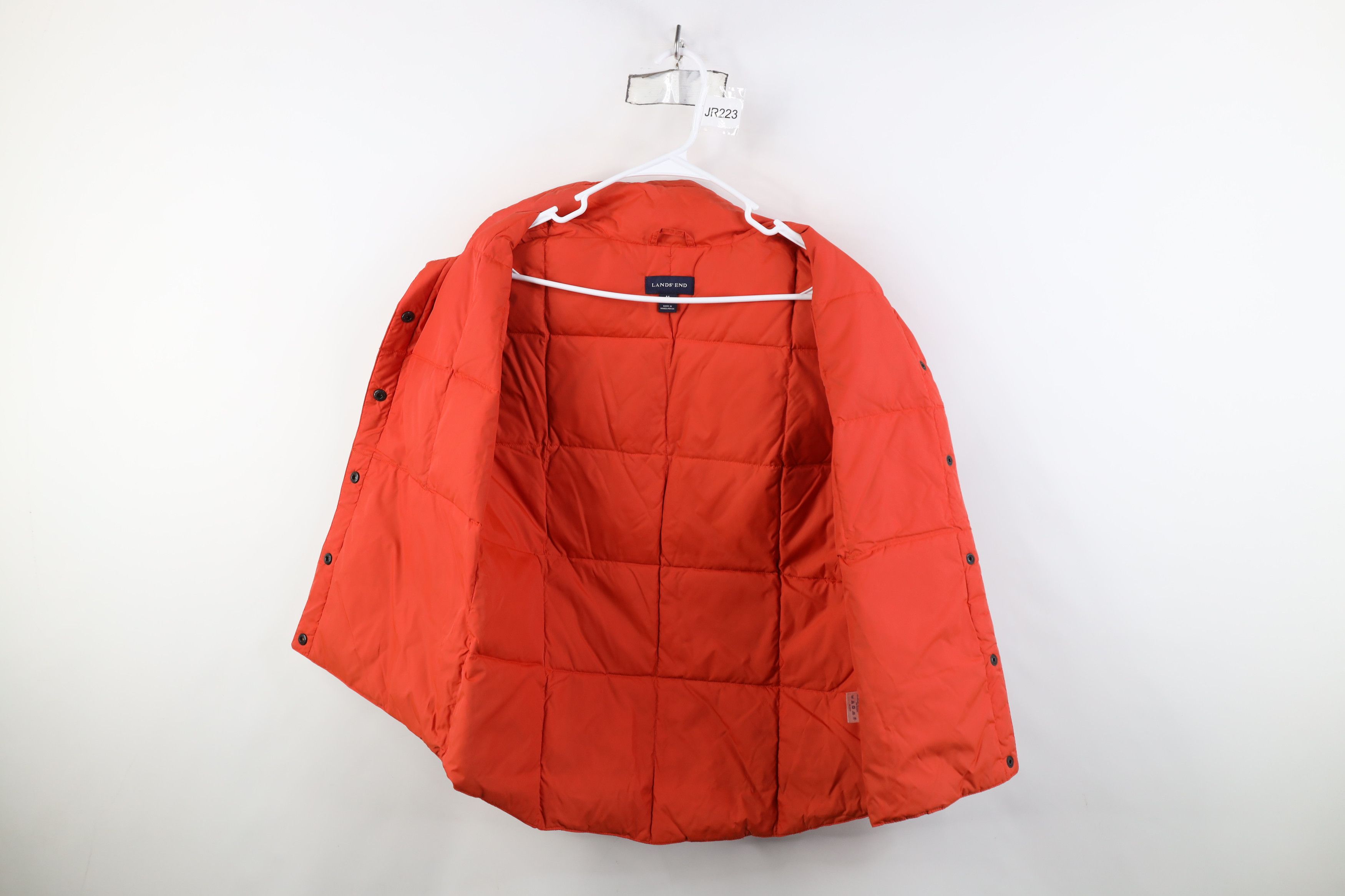 Lands' End Vintage Lands End Duck Down Puffer Vest Jacket Orange Size M / US 6-8 / IT 42-44 - 9 Thumbnail