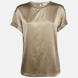 Brunello Cucinelli o1w1db10825 Blouse in Medium Brown Size XL / US 12-14 / IT 48-50 - 1 Thumbnail