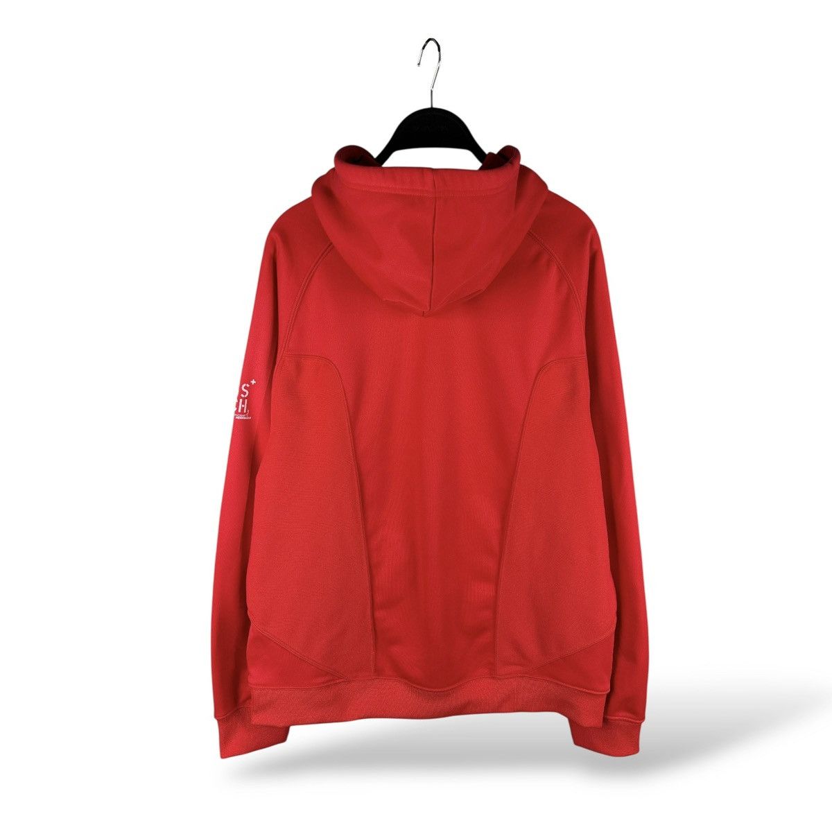 Nike Vintage Y2K Nike Tiempo Switzerland Hoodie Red Size US L / EU 52-54 / 3 - 14 Thumbnail