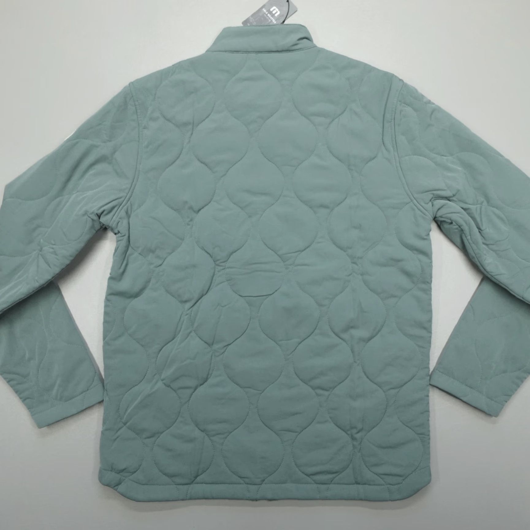 TravisMathew Travis Mathew Quilted Bomber Jacket Men's M Come What May Balsam Green Size US M / EU 48-50 / 2 - 8 Thumbnail