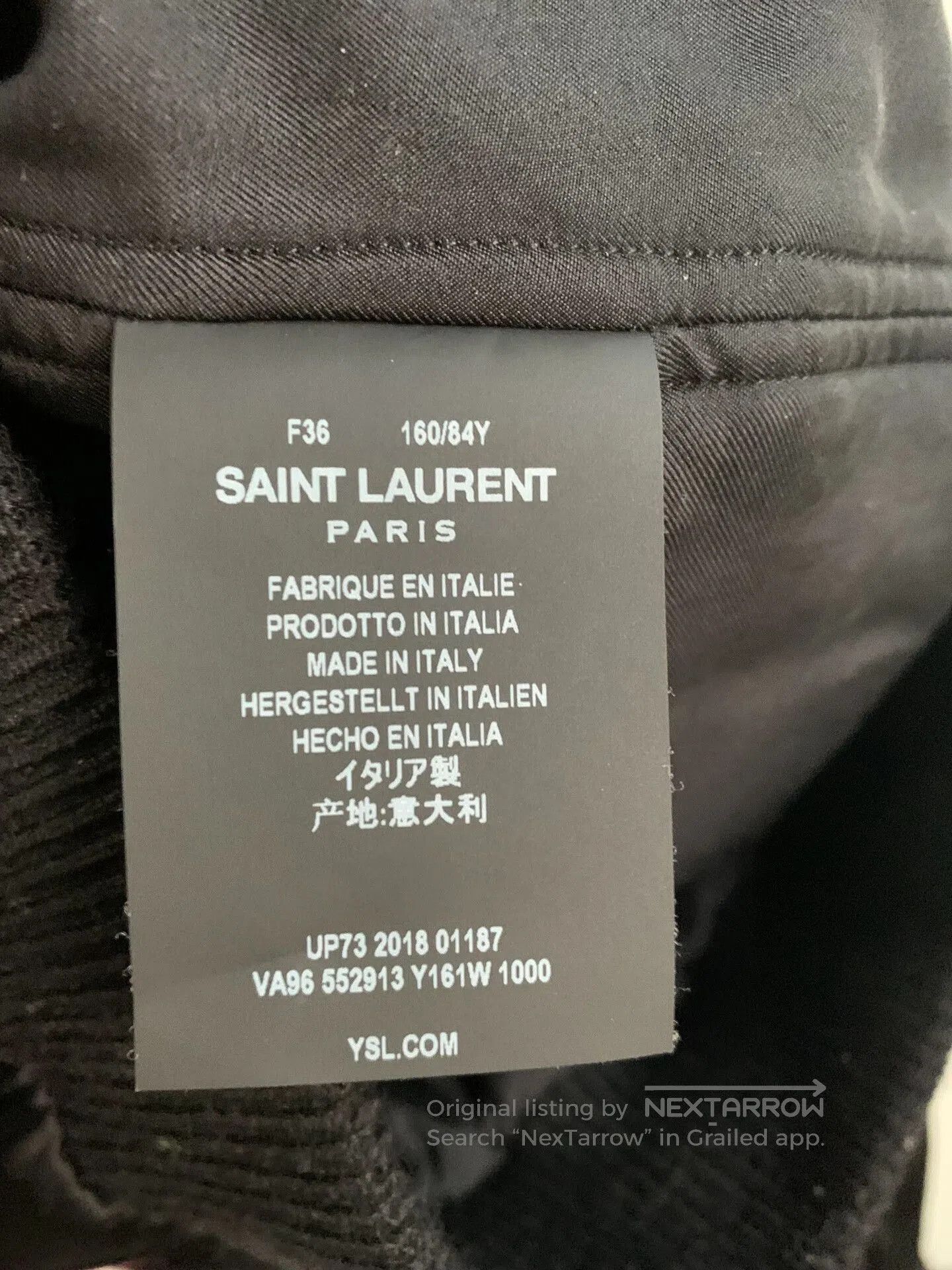 Saint Laurent Paris Saint Laurent Black Baseball Jacket. Size XS / US 0-2 / IT 36-38 - 8 Thumbnail