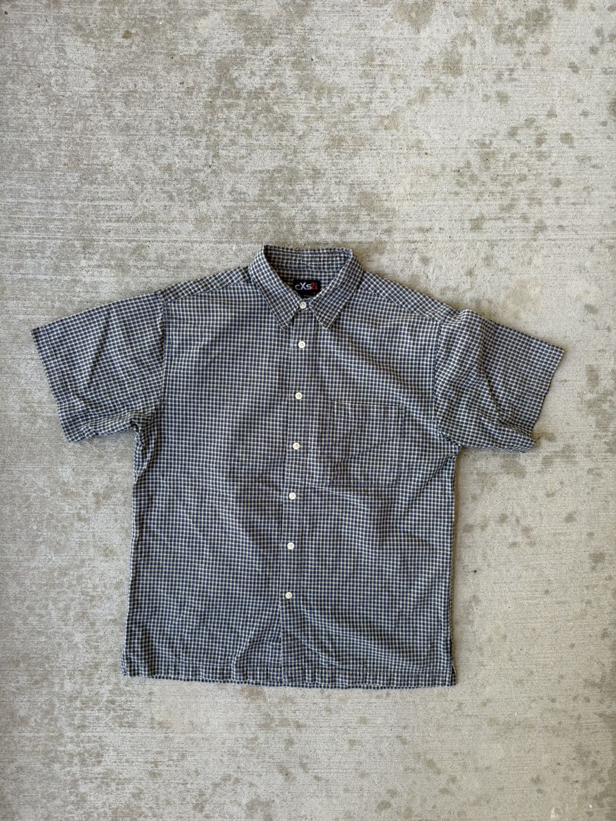 Vintage Y2K Button Up Collared Seersucker Plaid Short Sleeve Shirt Size US L / EU 52-54 / 3 - 3 Thumbnail
