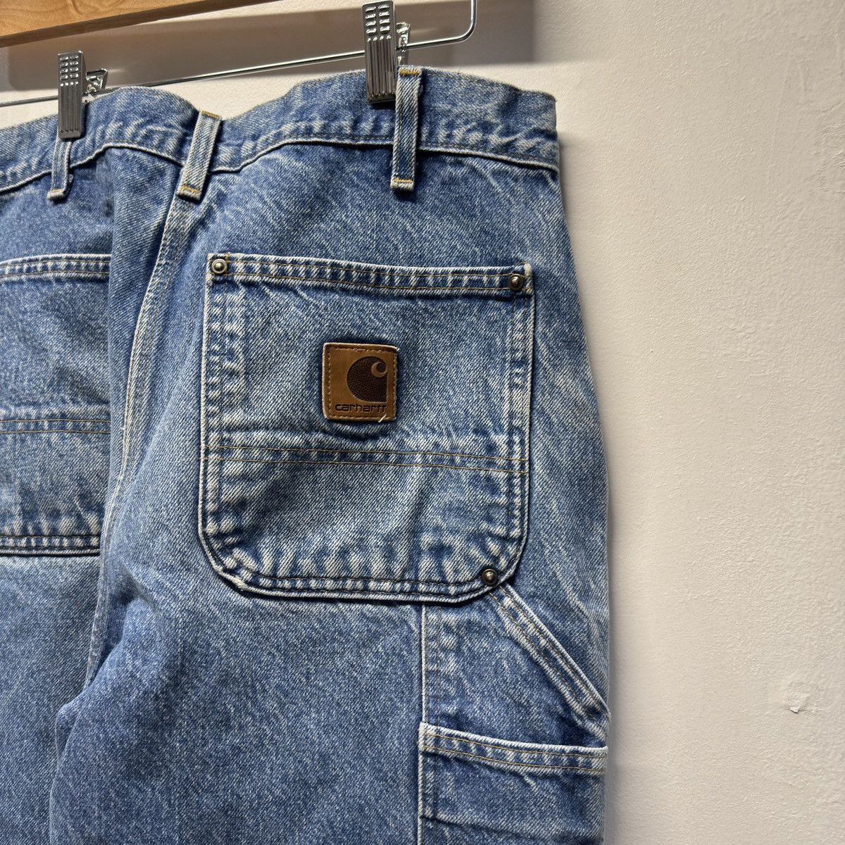 Carhartt 90s Carhartt Faded Double Knee Pants USA ERD Grunge Chrome Size US 33 - 7 Thumbnail