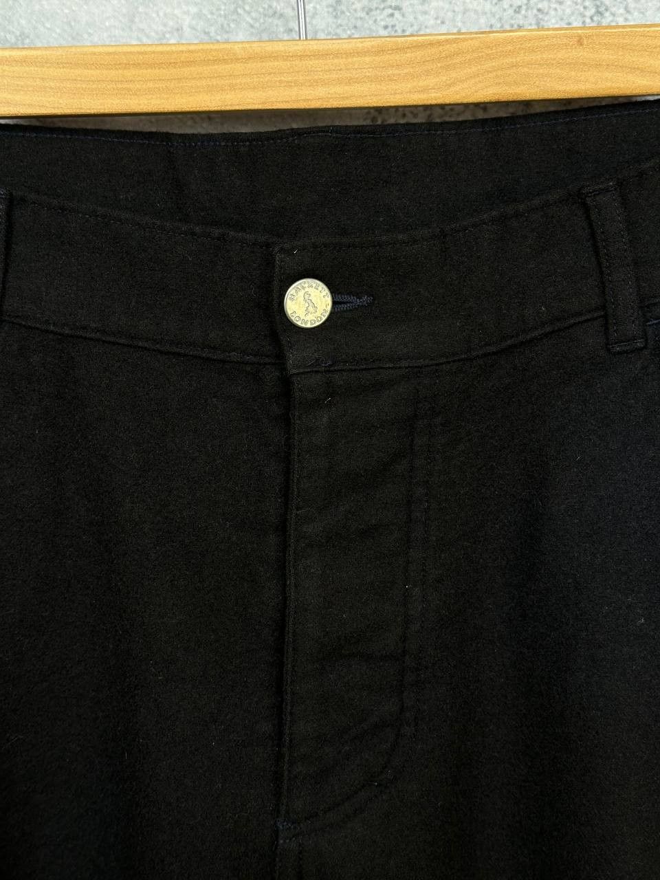 Hackett Hackett London All Wool Black Trousers Made In Italy Pants Size US 36 / EU 52 - 8 Thumbnail