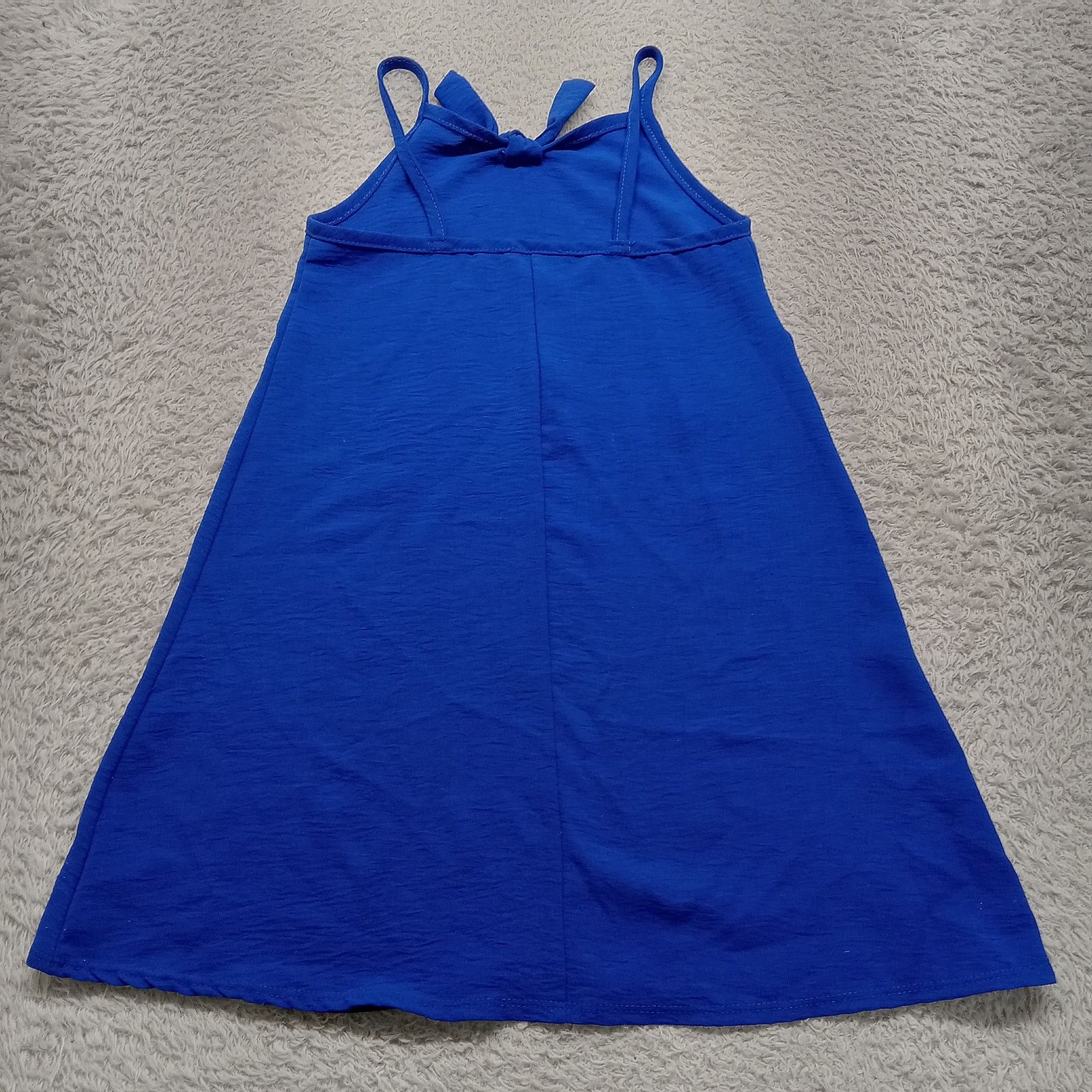 & Other Stories Girl's Sun Dress 7/8 Sleeveless Blue Solid Polyester Size M / US 6-8 / IT 42-44 - 3 Thumbnail