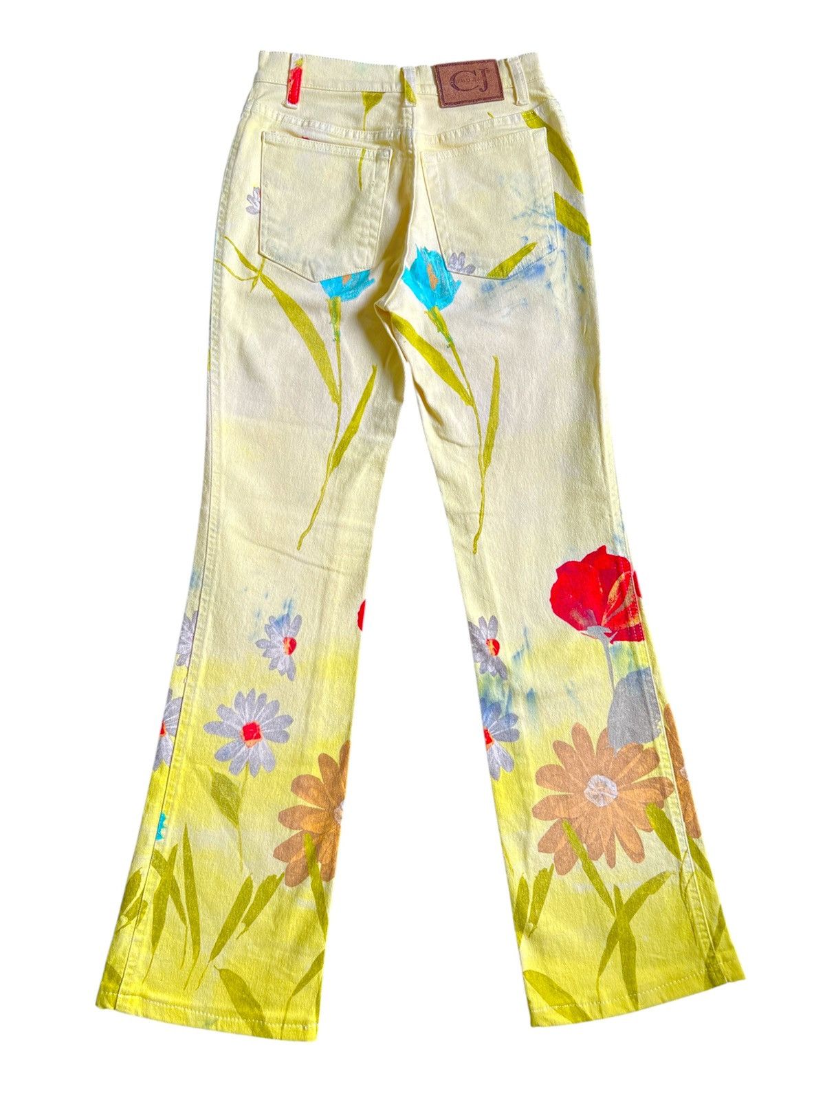 Roberto Cavalli ROBERTO CAVALLI FLOWERS PRINT JEANS pants floral Size 26" / US 2 / IT 38 - 4 Thumbnail