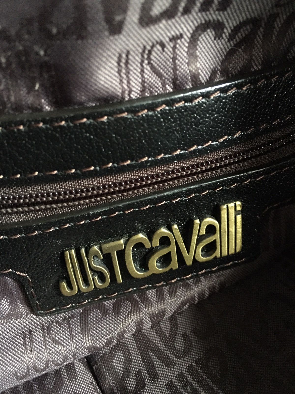 Just Cavalli × Roberto Cavalli JUST CAVALLI Brown Monogram Handbag Shoulder Bag Size ONE SIZE - 12 Thumbnail