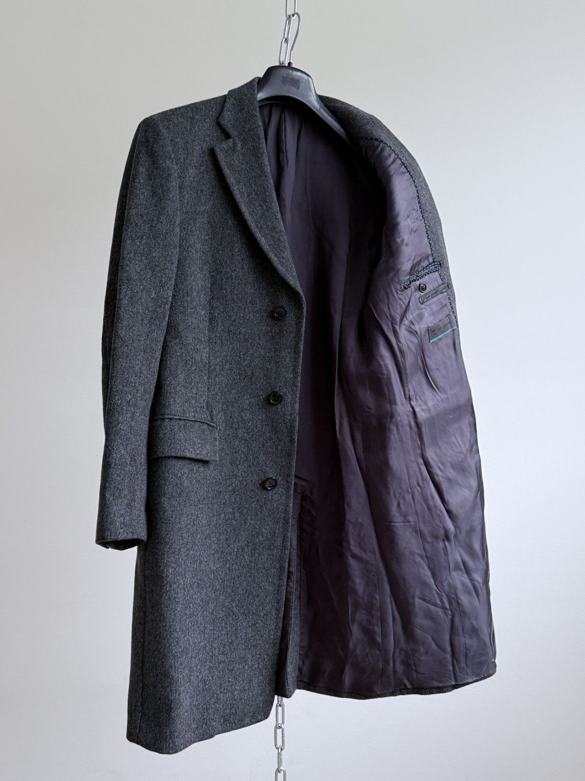 Suitsupply Suitsupply Gray Wool Cashmere Coat Size 48 Size US M / EU 48-50 / 2 - 11 Thumbnail