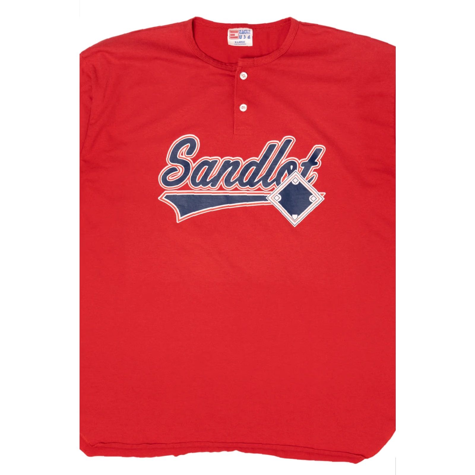 Vintage VINTAGE Red Sandlot Single Stitch T-Shirt Eagle USA XS XL Unisex Adults 1990s Mens Womens Boys Girls Size US XL / EU 56 / 4 - 5 Thumbnail