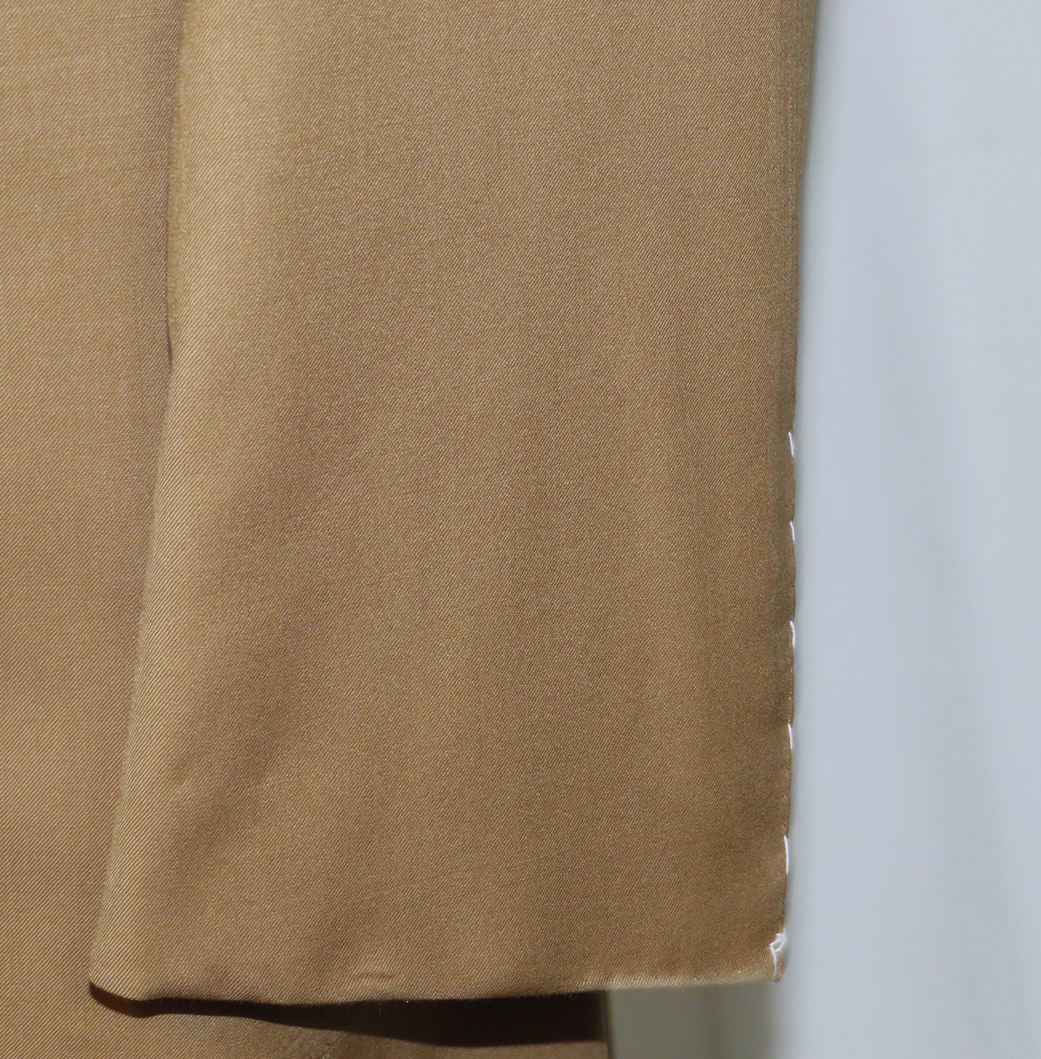 Kiton Custom Solid Brown Double Breasted Suit 45L NWT $12000 Size 46L - 12 Thumbnail