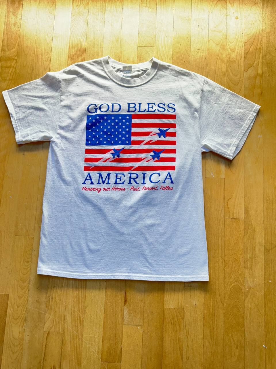 Vintage Vintage T-Shirt Tee Made in USA God Blass America 🇺🇸 90s Y2k Size US M / EU 48-50 / 2 - 2 Thumbnail