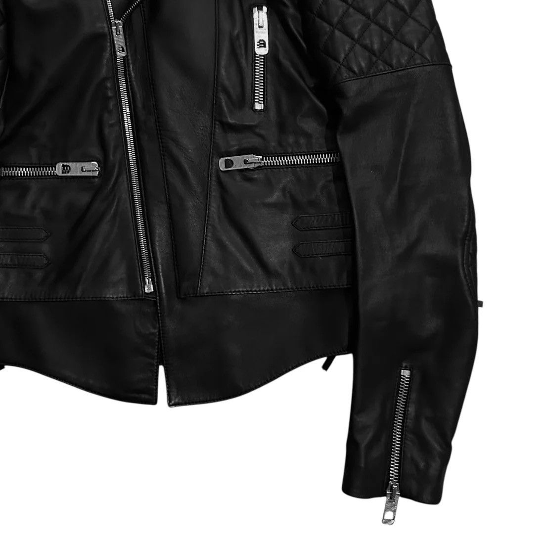 Balenciaga Balenciaga Quilted Bondage Lace Leather Jacket - AW12 Size US M / EU 48-50 / 2 - 6 Thumbnail