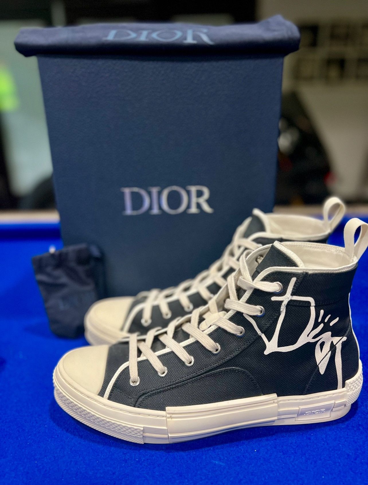 Dior Cactus Jack B23 High Top Logo Sneakers Size US 11 / EU 44 - 1 Thumbnail