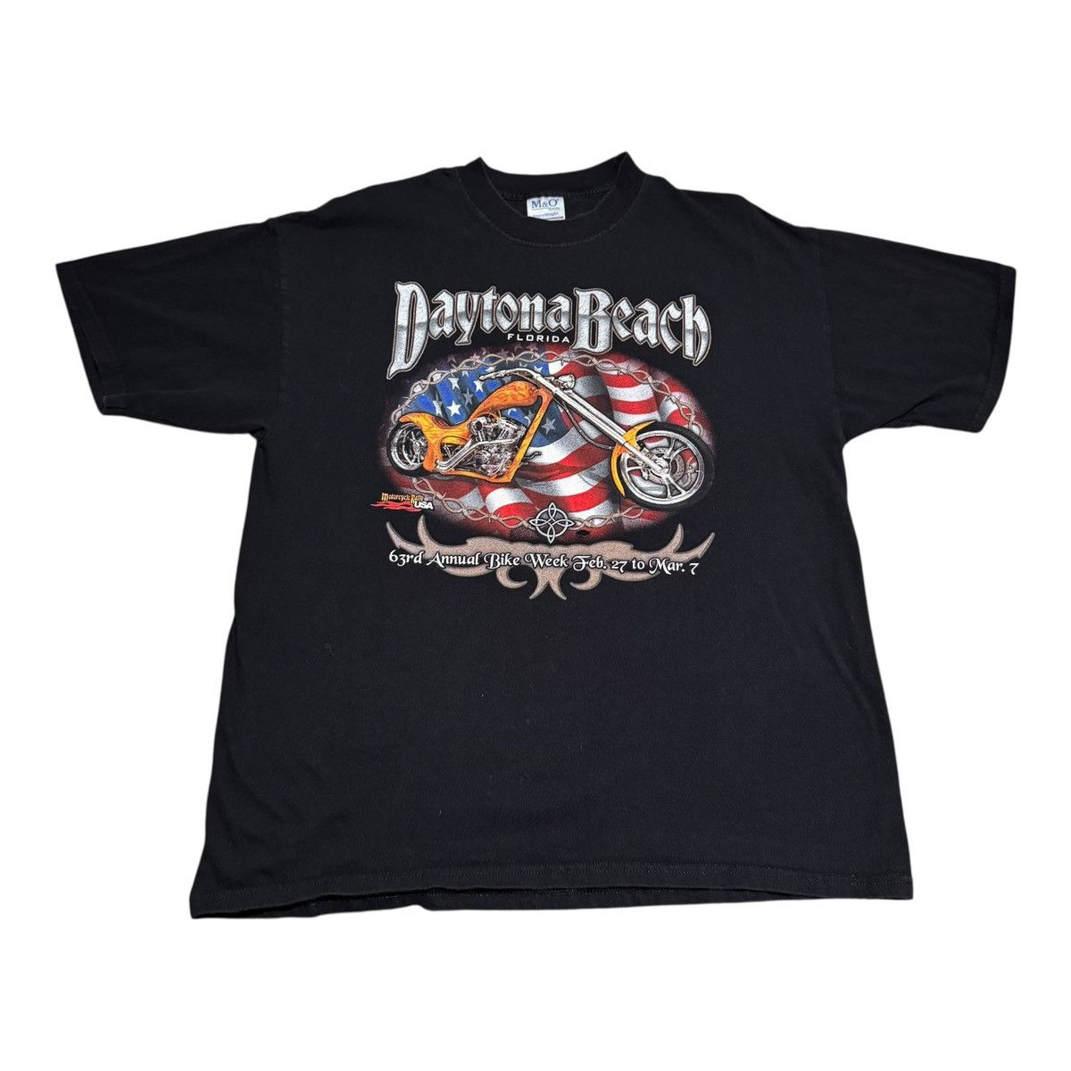 Vintage Vintage 2004 Daytona Beach Bike Week Black Shirt Adult XL Size US XL / EU 56 / 4 - 1 Thumbnail