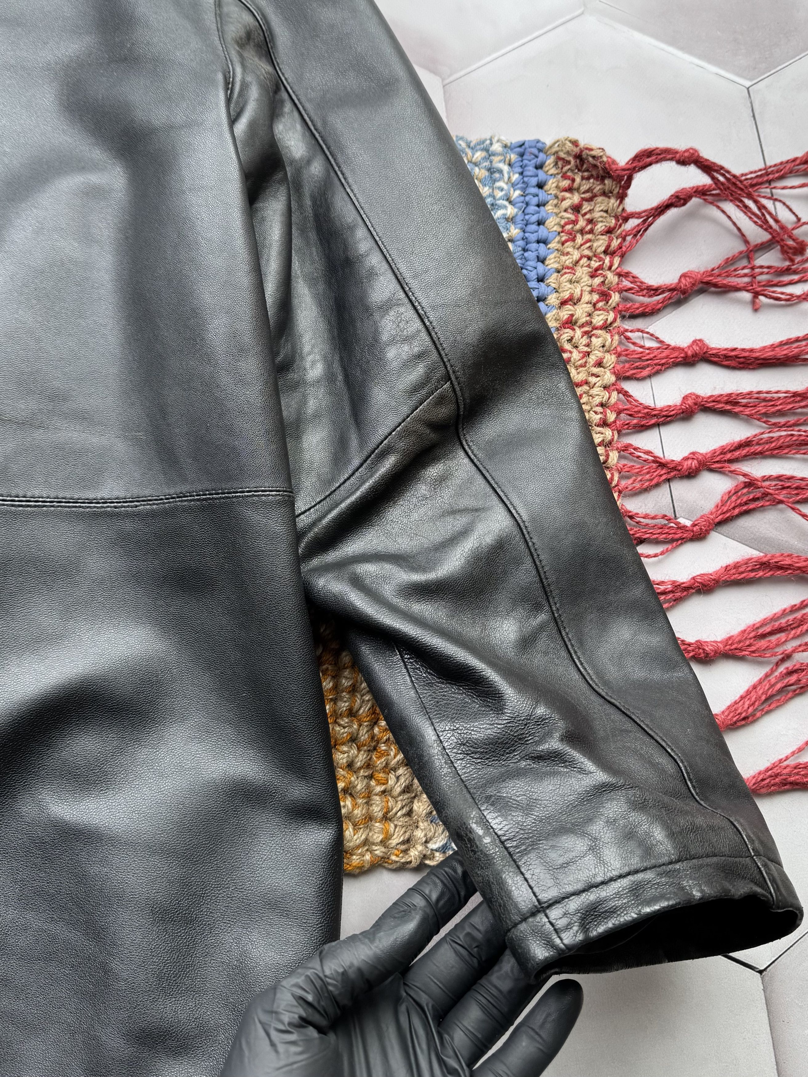 Japanese Brand Vintage Leather Jacket (E4) Size US M / EU 48-50 / 2 - 14 Thumbnail