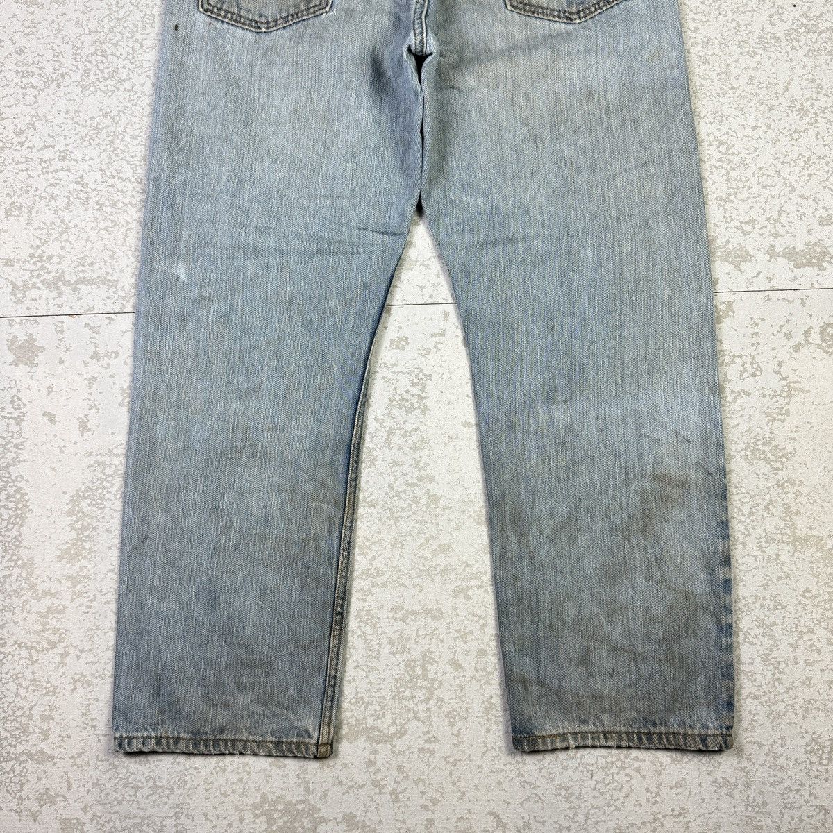 If Six Was Nine × Levi's × Vintage 💥Vintage Y2K Levis 505 Sick Dirty Rusty Washed Blue Jean Size US 36 / EU 52 - 9 Thumbnail