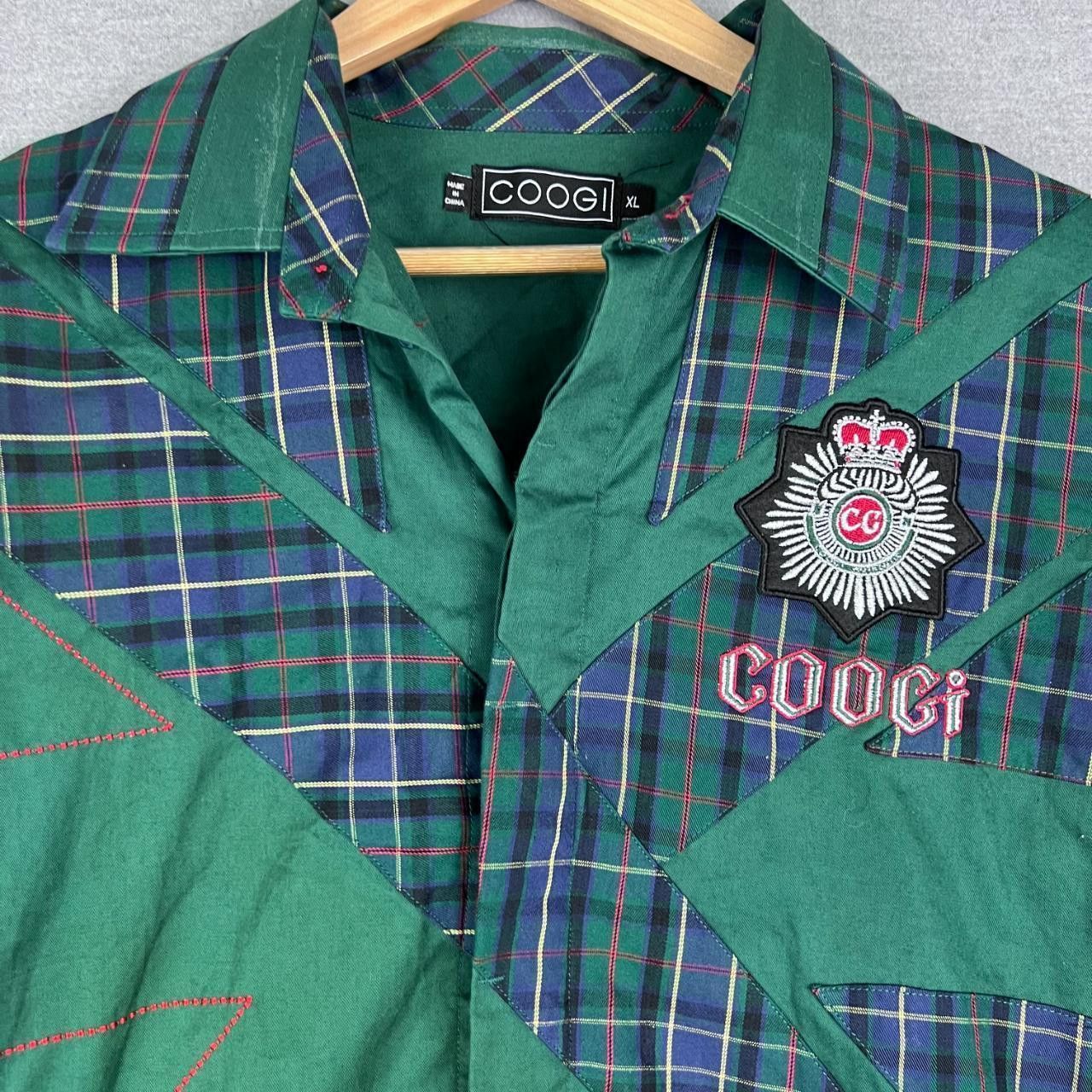 Coogi Vintage COOGI Shirt Mens XL Green Long Sleeve Button Up Size US XL / EU 56 / 4 - 1 Thumbnail