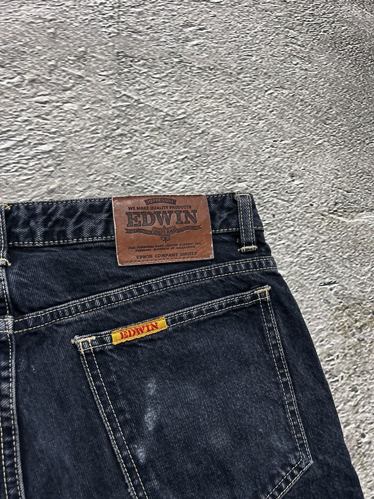 Edwin × Japanese Brand × Vintage Edwin vintage Navy jeans Japanese denim Pants London slim Size US 32 / EU 48 - 3 Thumbnail