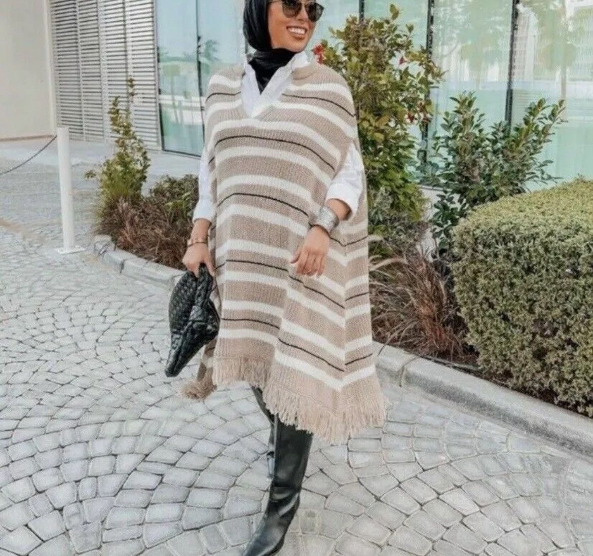 Zara Zara striped Poncho Size S / US 4 / IT 40 - 4 Thumbnail