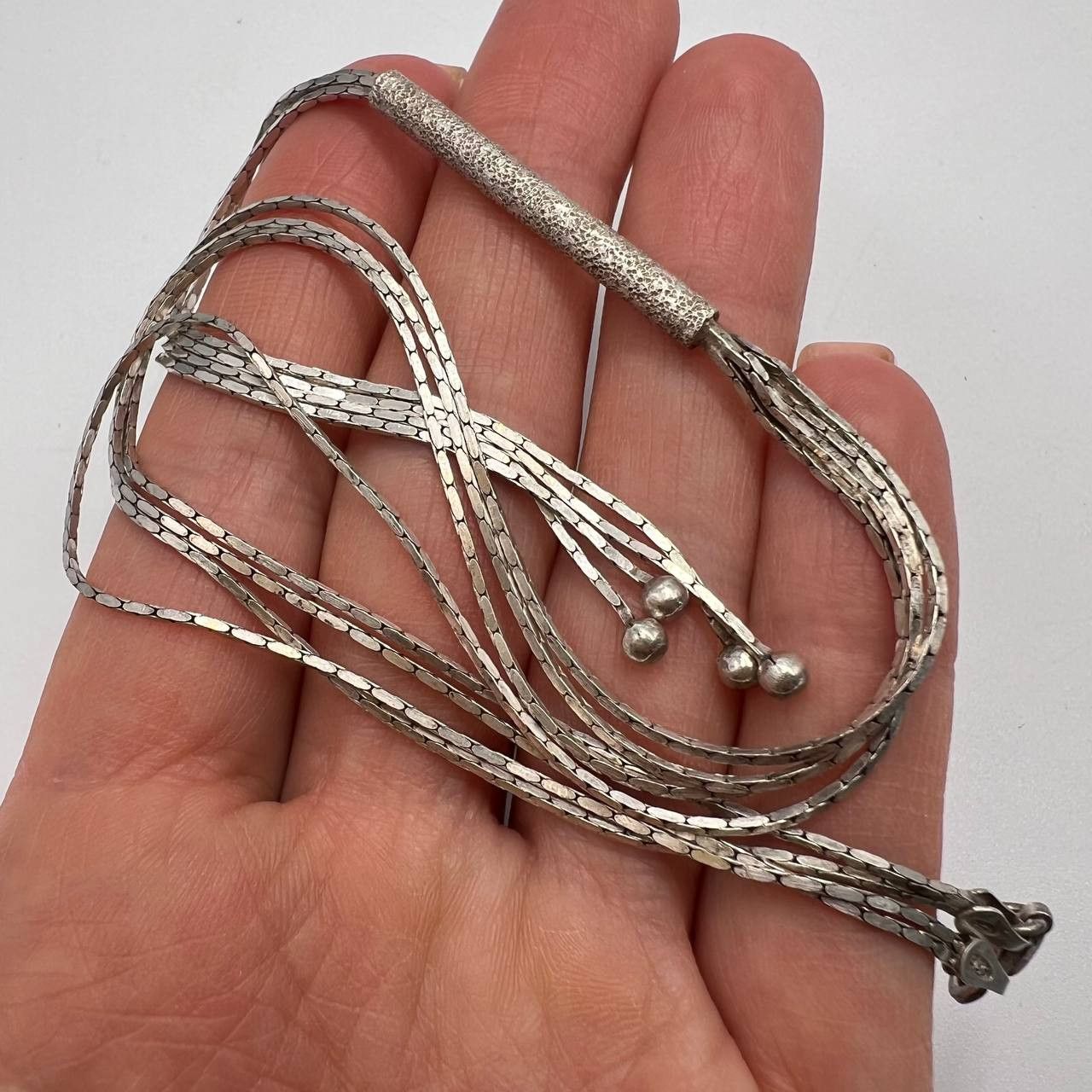 Vintage Sterling Silver 925 Chain Necklace Marked 10.8g