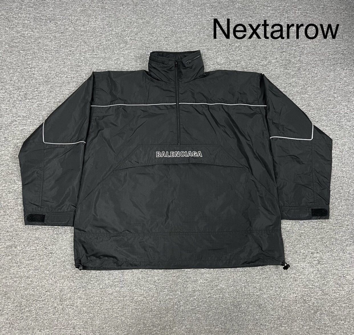 Balenciaga Balenciaga front and back embroidered logo half-zip jacket Size US S / EU 44-46 / 1 - 1 Thumbnail