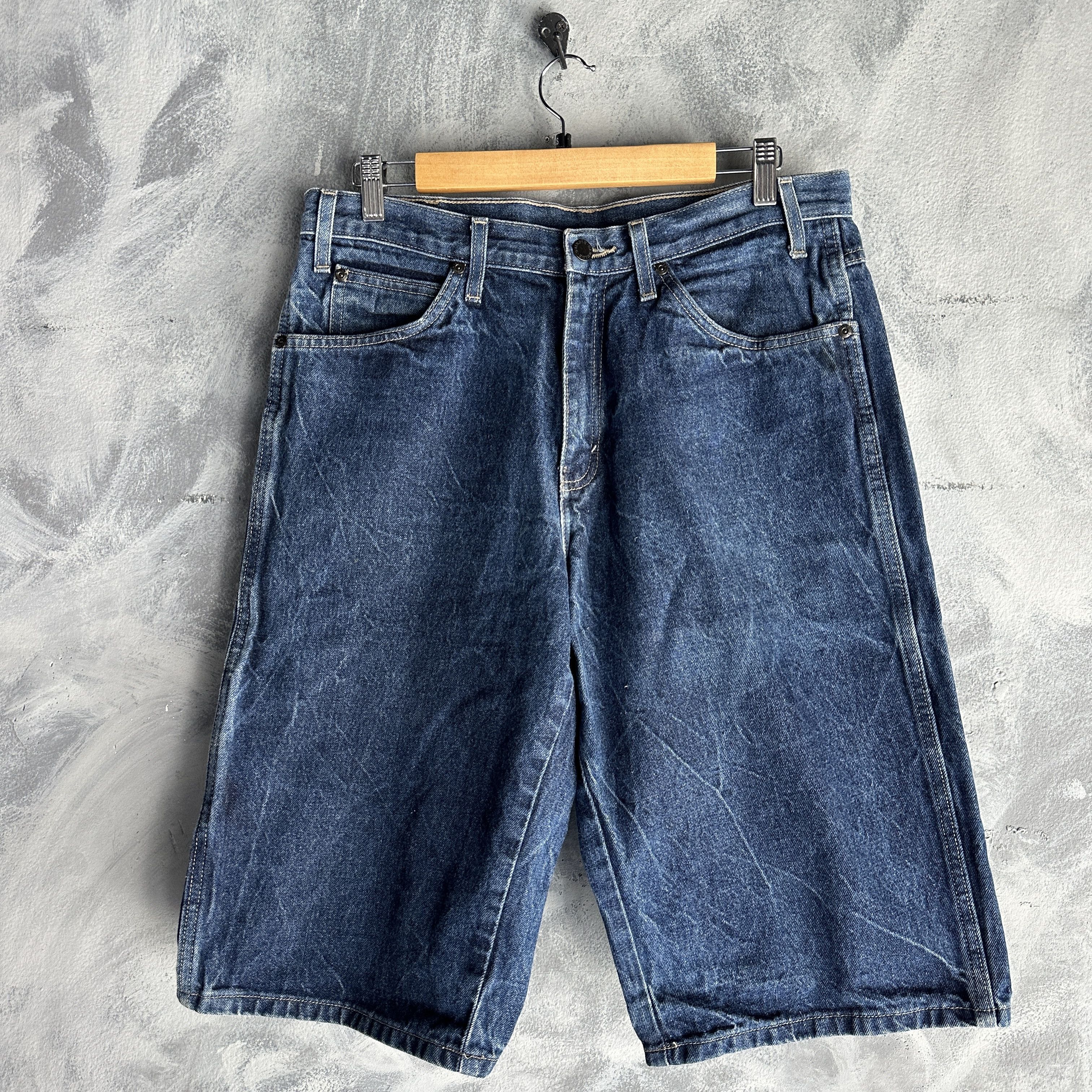 Dickies VTG Dickies Carpenter Shorts Denim Work Cargo Pockets Y2K Size US 33 - 5 Thumbnail