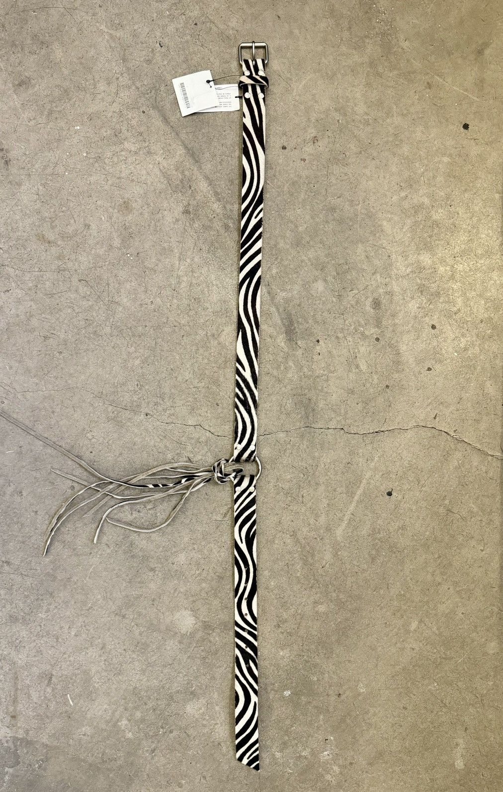Junya Watanabe Runway Zebra Belt Junya Watanabe Size 28 - 10 Thumbnail