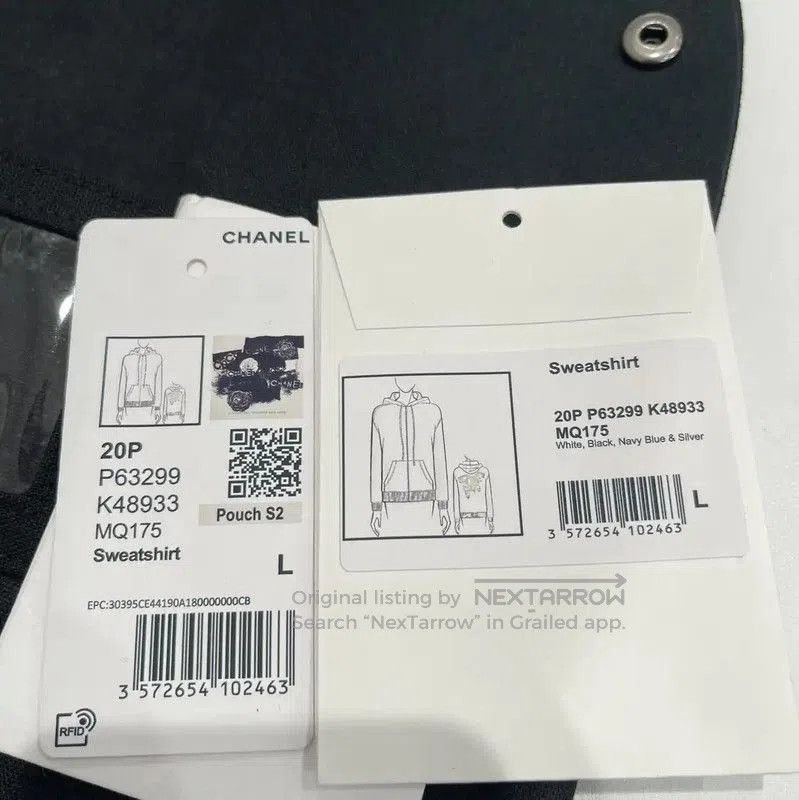 Chanel Chanel Women's White Hooded Jacket L Size . Size L / US 10 / IT 46 - 8 Thumbnail