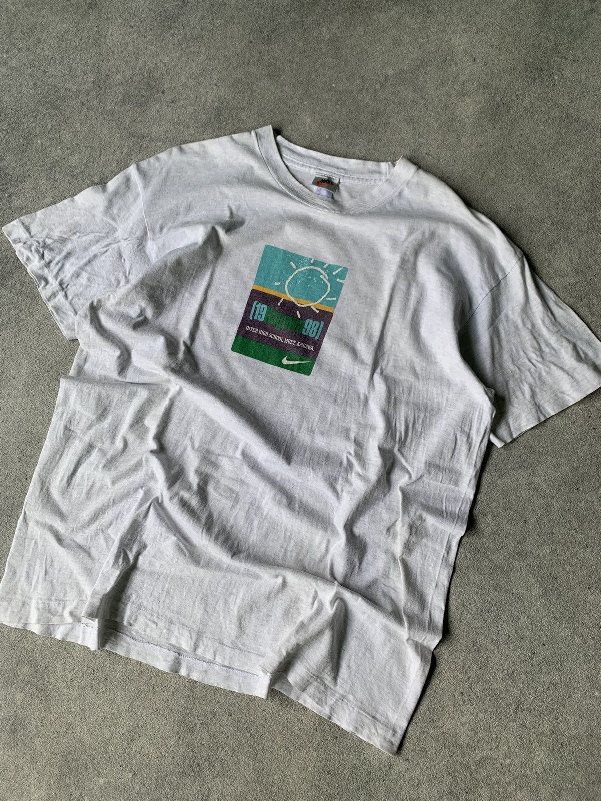 Nike Vintage 90s Nike Kagawa Grapic Tee Size US L / EU 52-54 / 3 - 2 Thumbnail
