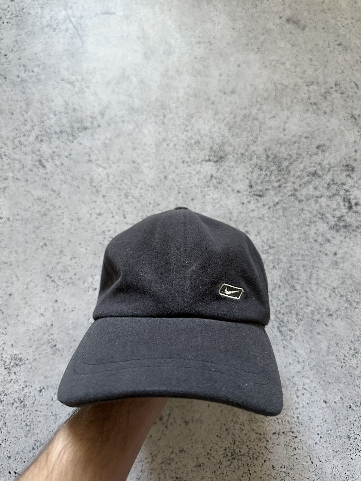 Nike × Vintage Vintage Nike Cap Wool Hat Spell Out Logo Y2K USA Size ONE SIZE - 2 Thumbnail