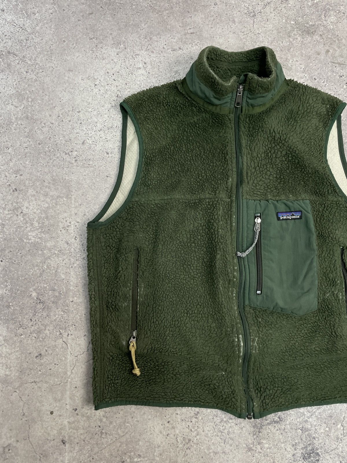 Patagonia × Vintage Vintage Patagonia Teddy Fleece Vest Sherpa y2k Sweatshirt Size US L / EU 52-54 / 3 - 2 Thumbnail