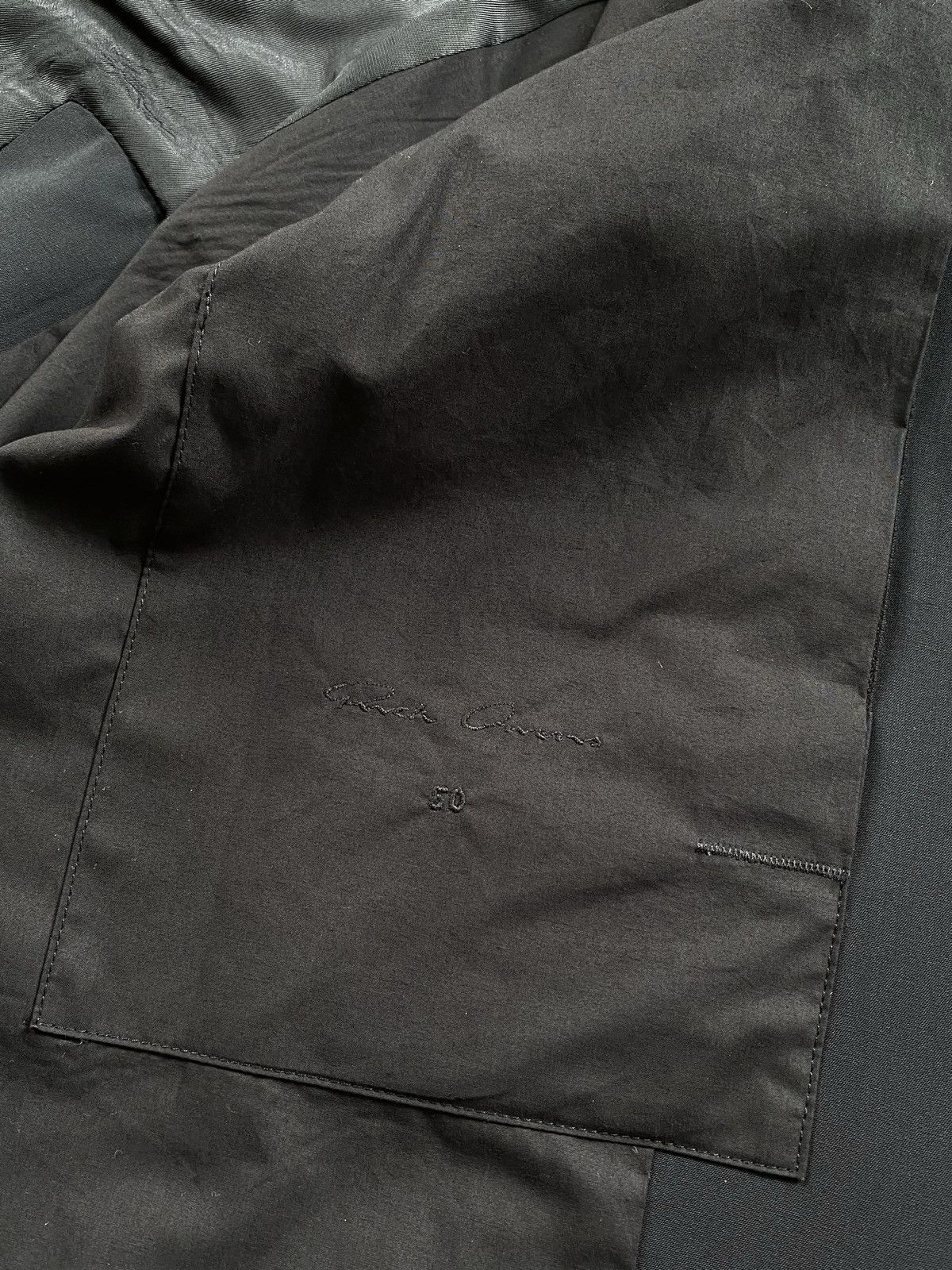 Rick Owens 🔥Rick Owens Soft Wool Single Button Tailored Jacket Black Size US M / EU 48-50 / 2 - 17 Thumbnail