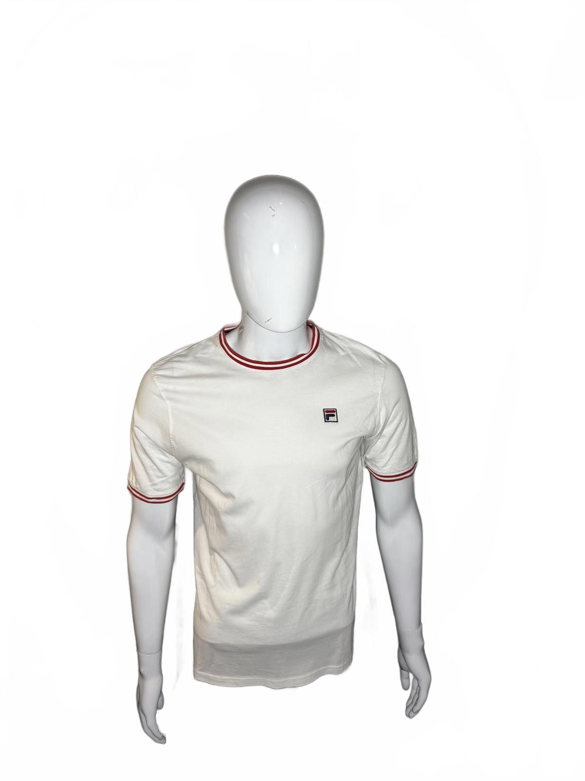 Fila Fila Classic Ringer T-Shirt - White with Red Trim Size US M / EU 48-50 / 2 - 1 Thumbnail