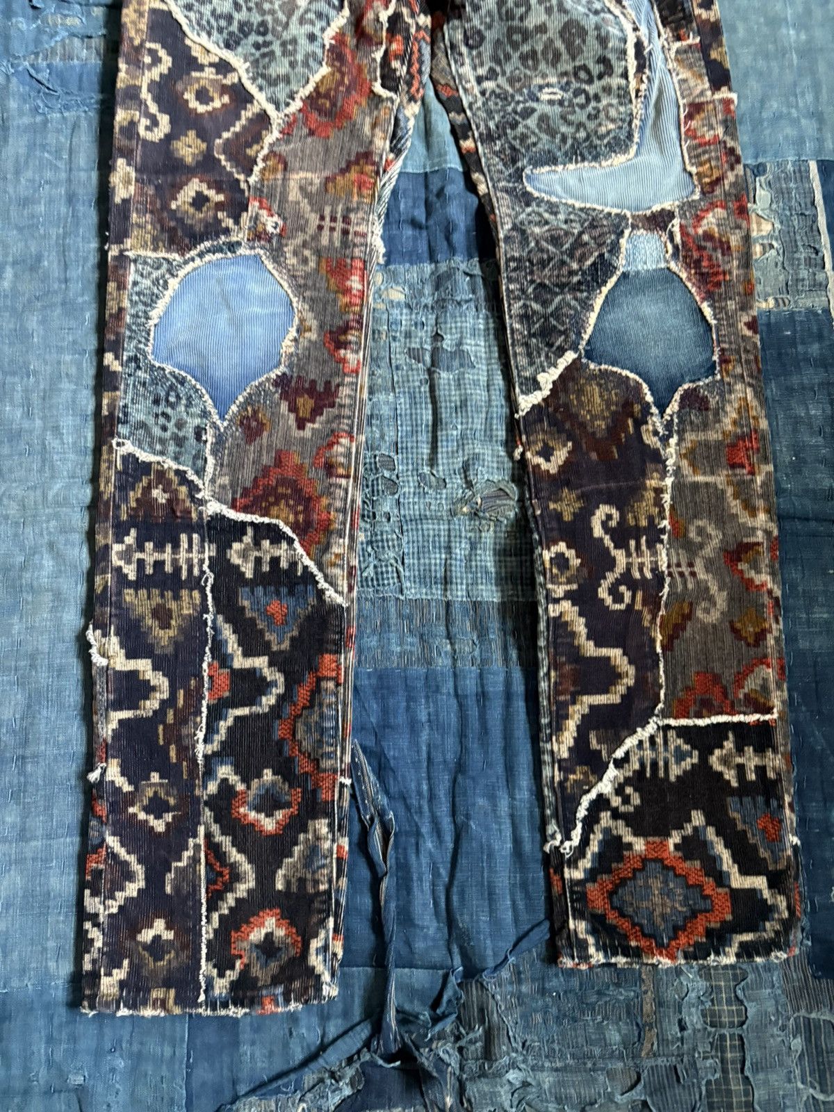Kapital Kountry KOUNTRY Repair Mixed Pattern Corduroy Patchwork Jeans Size US 30 / EU 46 - 5 Thumbnail