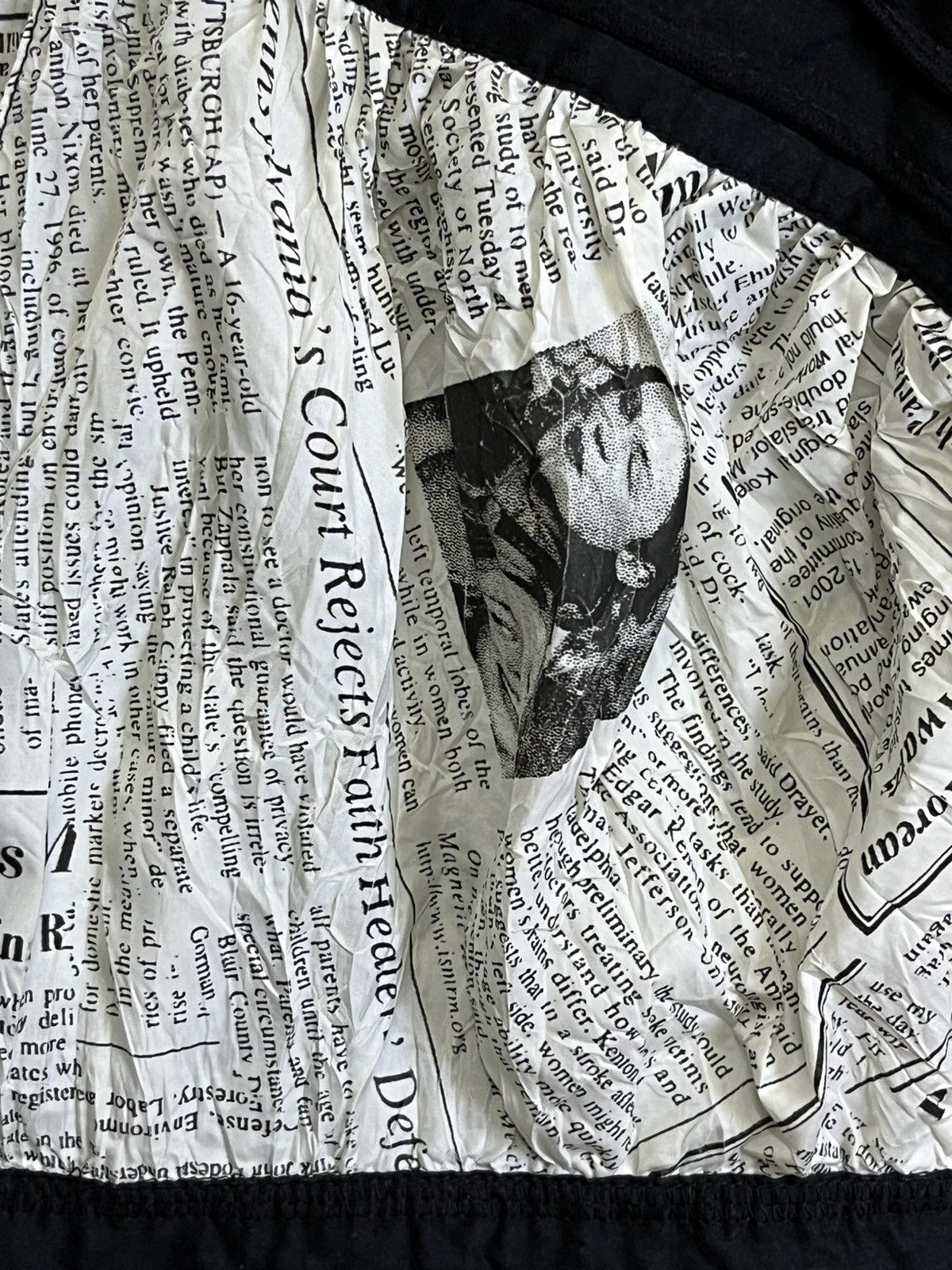 Japanese Brand vintage japanese EIKO KONDO newspaper baggy paperthin jacket Size US L / EU 52-54 / 3 - 11 Thumbnail