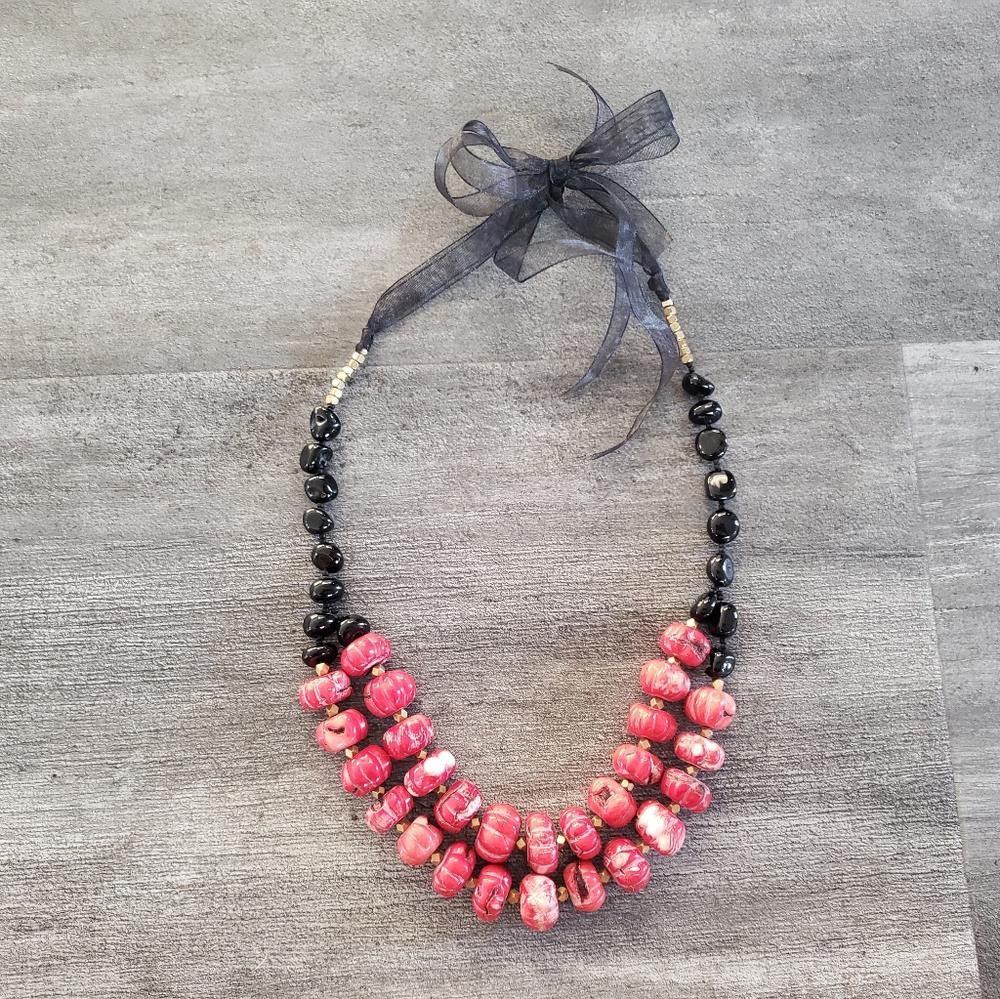 Designer Red Black Handmade Necklace Bundle Size ONE SIZE - 4 Thumbnail