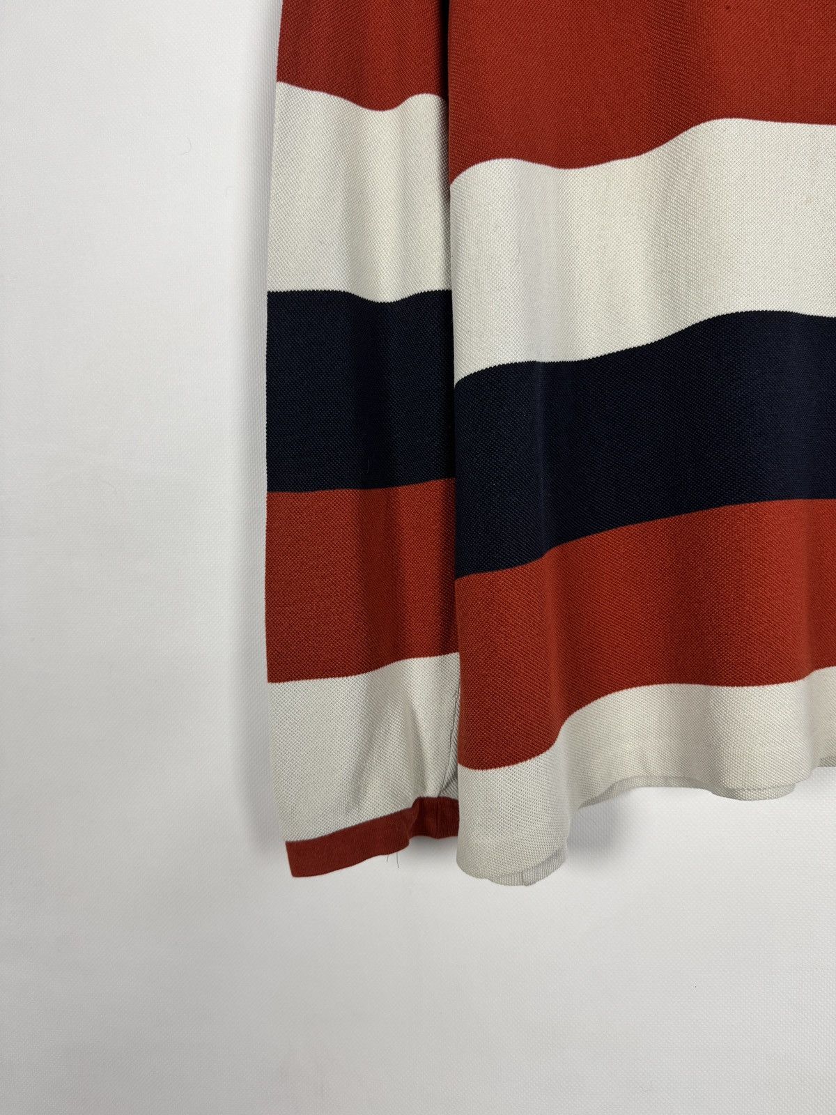 Lacoste Lacoste Long Sleeve Striped Polo Shirt Rugby Style Size 6 Size US XL / EU 56 / 4 - 4 Thumbnail