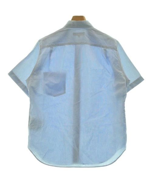 Comme des Garcons Homme Shirt Cotton Linen Chest Pocket Plain Short Sleeve Blue Size US M / EU 48-50 / 2 - 2 Thumbnail