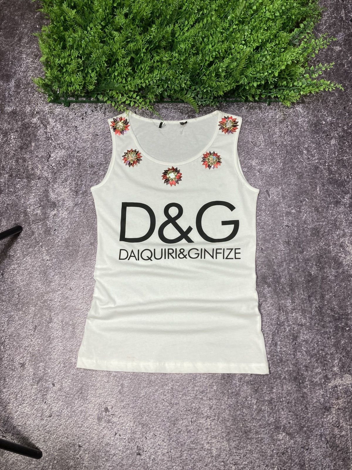 Dolce & Gabbana Dolce & Gabbana Daiquiri Ginfize Tank Top Women’s Size 36 Size S / US 4 / IT 40 - 4 Thumbnail