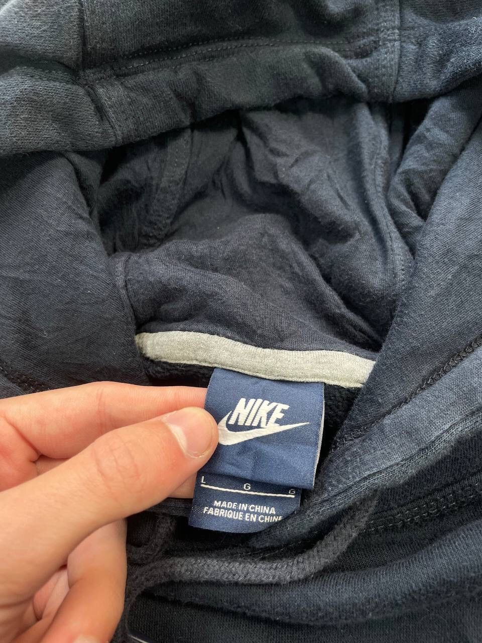 Japanese Brand × Nike × Vintage Vintage Nike Baggy Fit Swoosh Hoodie Y2K Size US L / EU 52-54 / 3 - 4 Thumbnail