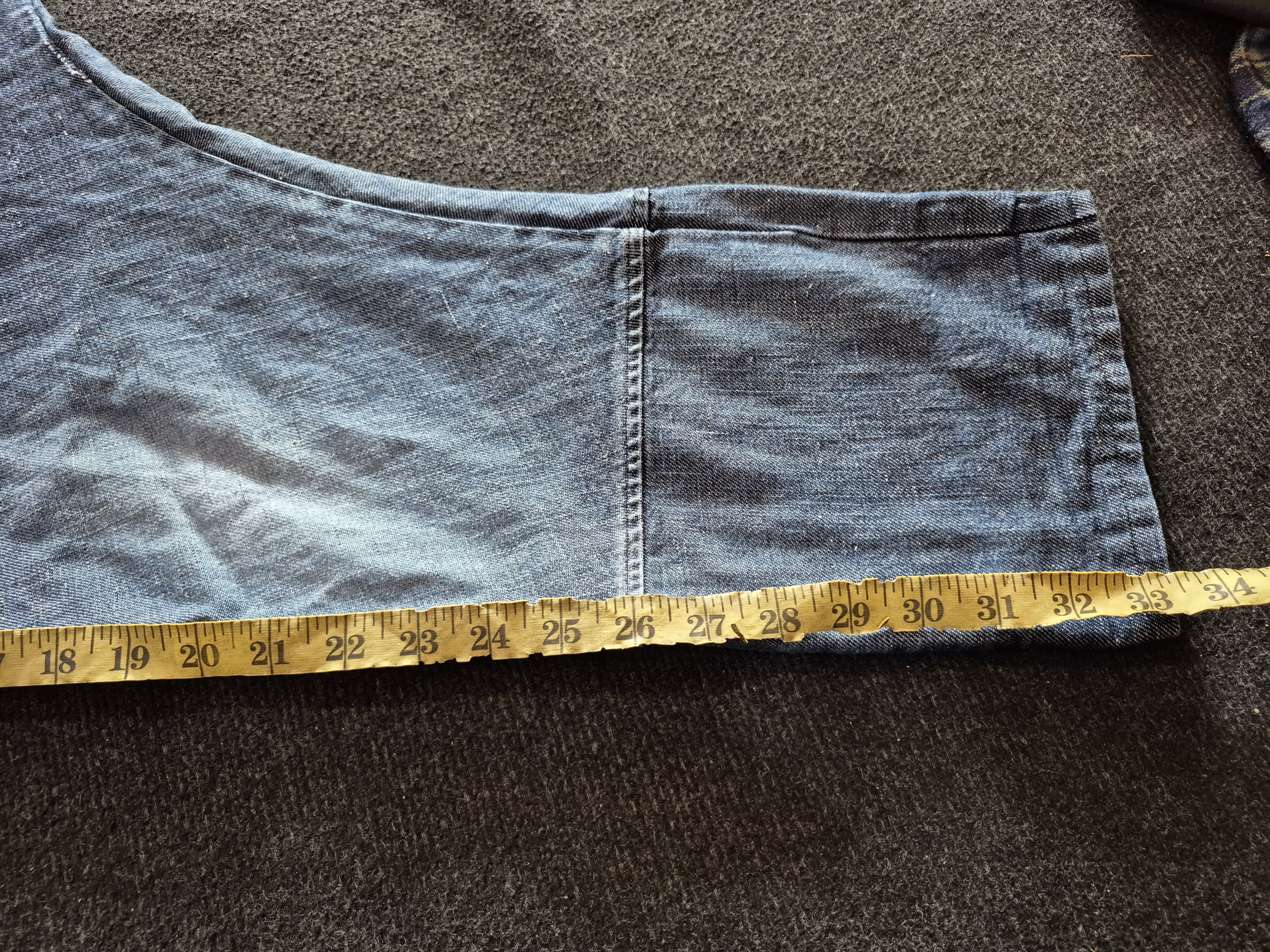 Japanese Brand 🔥 Japanese Brand Designer Long Crotch Denim Linen Pants Size US 28 / EU 44 - 10 Thumbnail