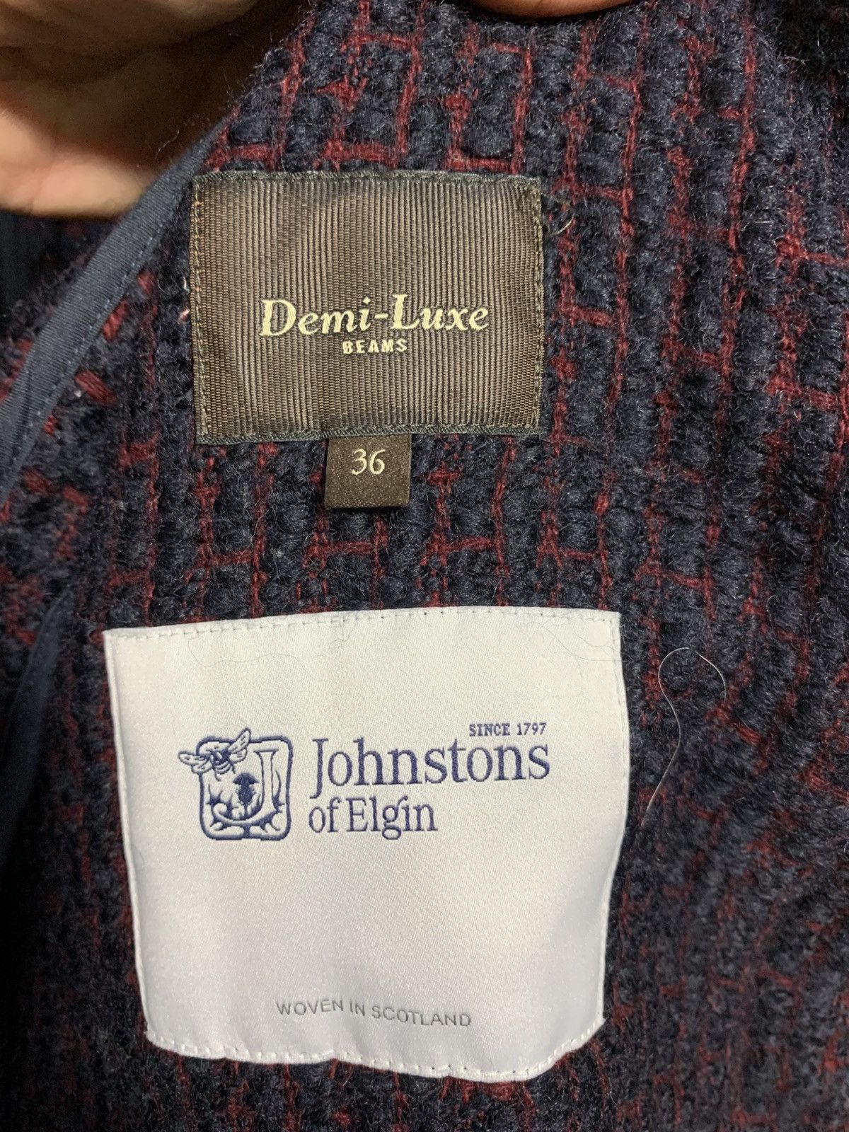 Beams Japan 🔥Demi-Lux BEAMS WOOL TWEED KENDO JACKETS Size M / US 6-8 / IT 42-44 - 8 Thumbnail