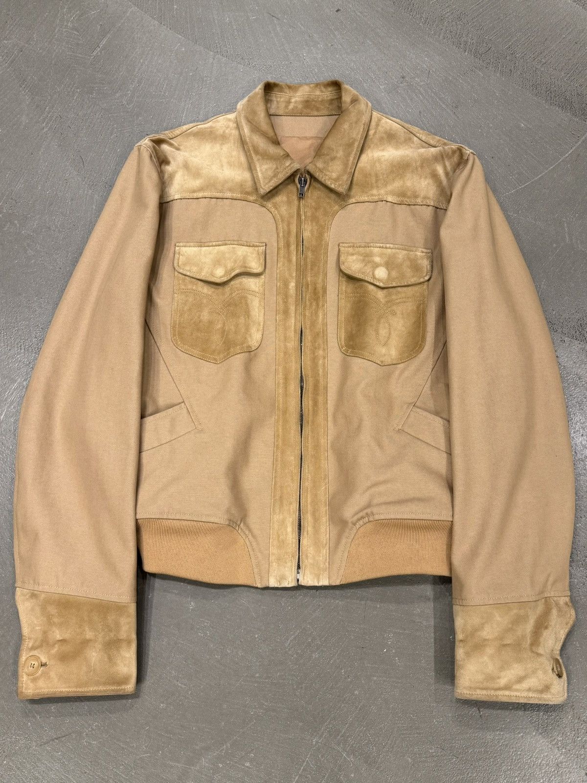 Gucci Gucci by Tom ford AW2004 suede leather safari jacket | Grailed