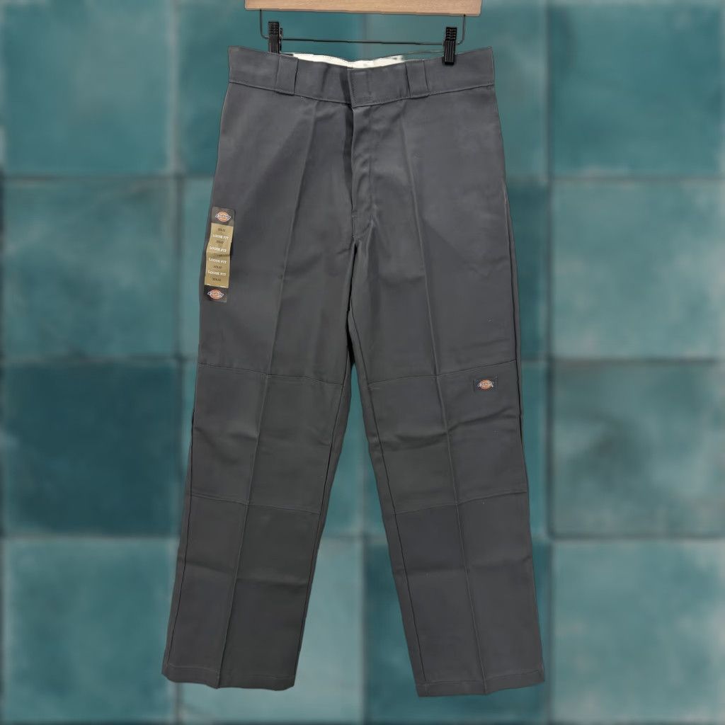 Dickies Dickies Twill Work Pants Mens 32x32 Gray Loose Fit Straight Leg Double Knee NWT Size US 32 / EU 48 - 1 Thumbnail