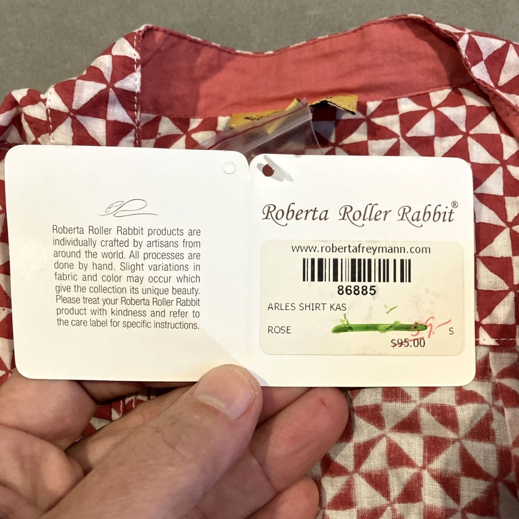 Vintage Roberta Roller Rabbit Tunic Beach Coverup 100% Cotton Size Small NWT Size S / US 4 / IT 40 - 3 Thumbnail