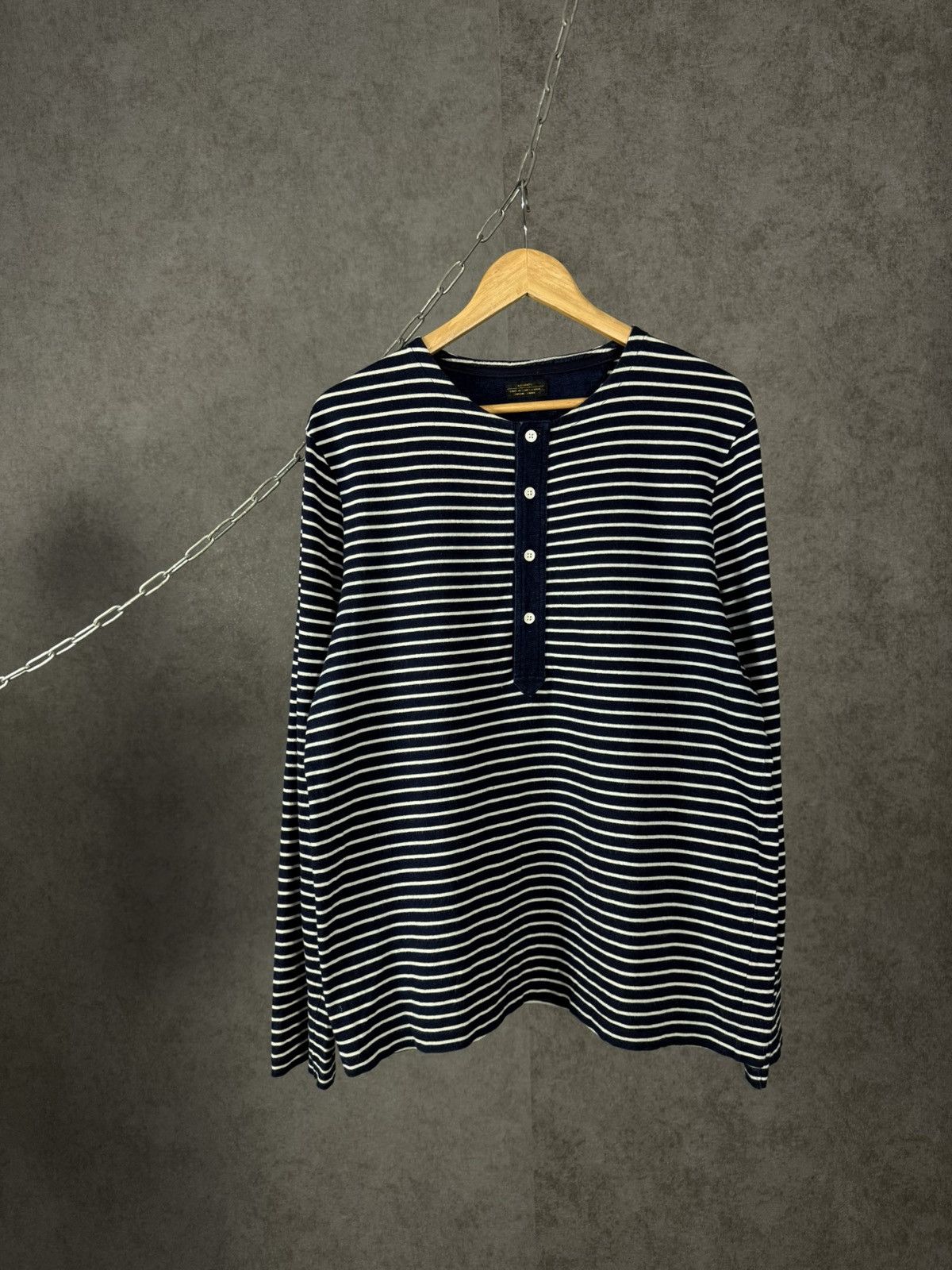 Allsaints Allsaints vinatge striped true indigo longsleeve Size US L / EU 52-54 / 3 - 1 Thumbnail