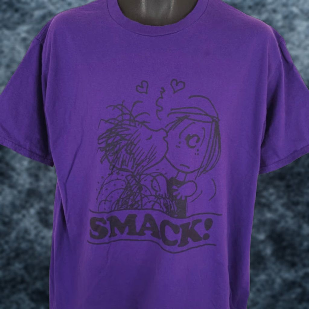 Peanuts Peanuts T Shirt Mens Size XL Purple Linus Peppermint Patty Kiss Comic Strip Size US XL / EU 56 / 4 - 1 Thumbnail