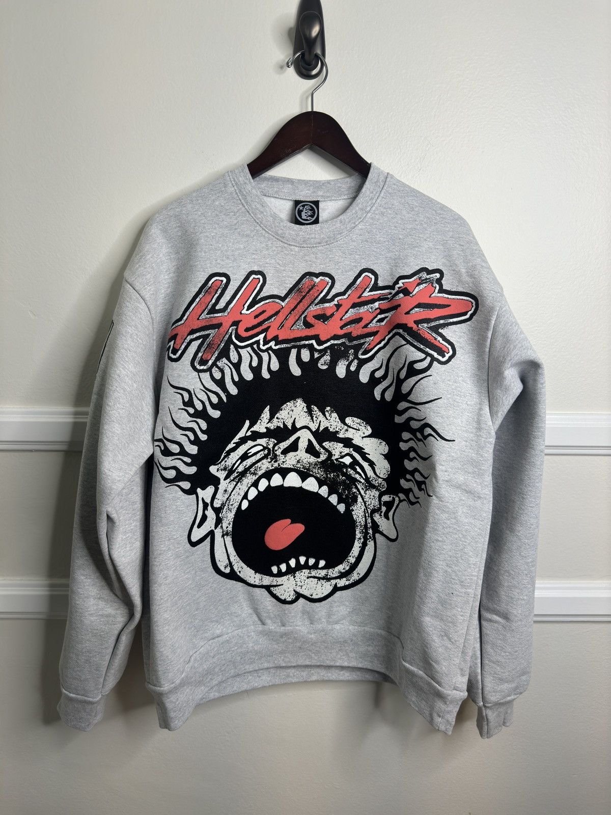 HELLSTAR Hellstar Studios Records Crewneck Grey Size US L / EU 52-54 / 3 - 2 Thumbnail