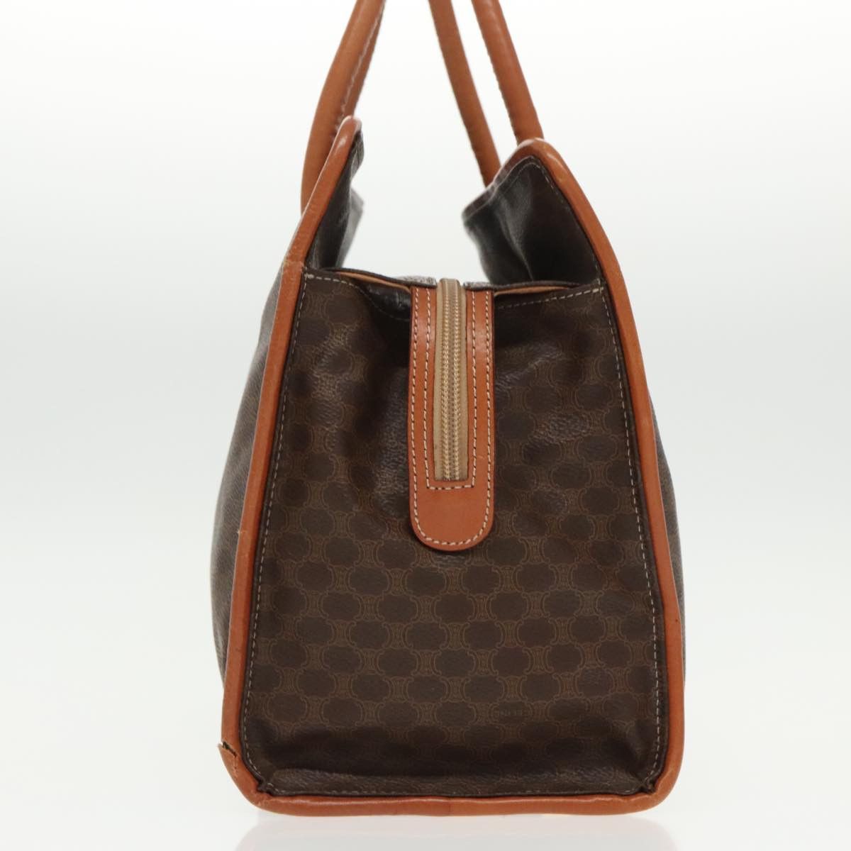 Celine CELINE Macadam Canvas Tote Bag Pvc Leather Brown Gold Size ONE SIZE - 4 Thumbnail