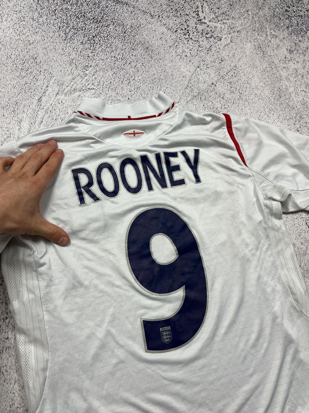 Umbro Vintage Umbro England 2005 2007 Rooney #9 Home Soccer Shirt Size US M / EU 48-50 / 2 - 16 Thumbnail